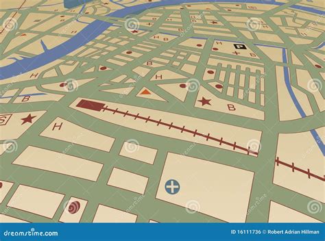 streetmap stock vector illustration  route city street