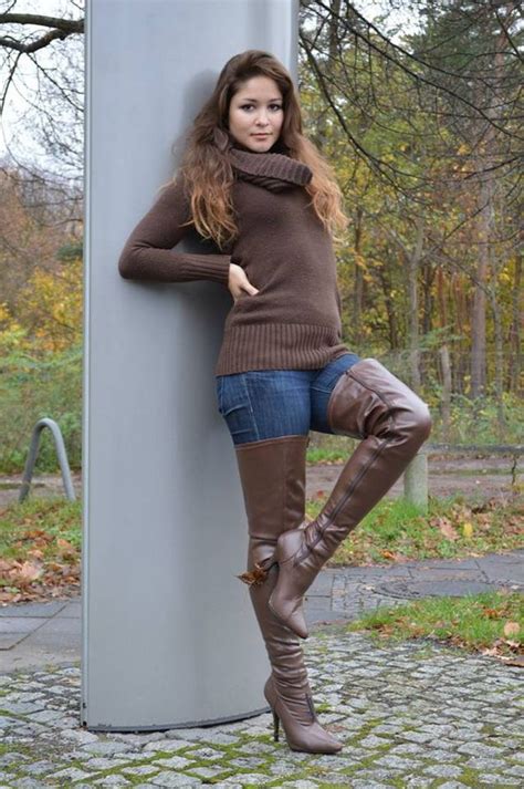 pinterest leather thigh boots boots crotch boots
