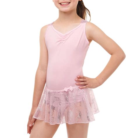 danskin  danskin  girls skirted dance leotard  criss cross  sizes