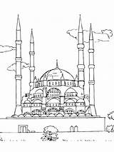 Mosque sketch template