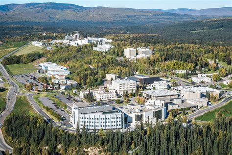 download university of alaska fairbanks aerial view wallpaper