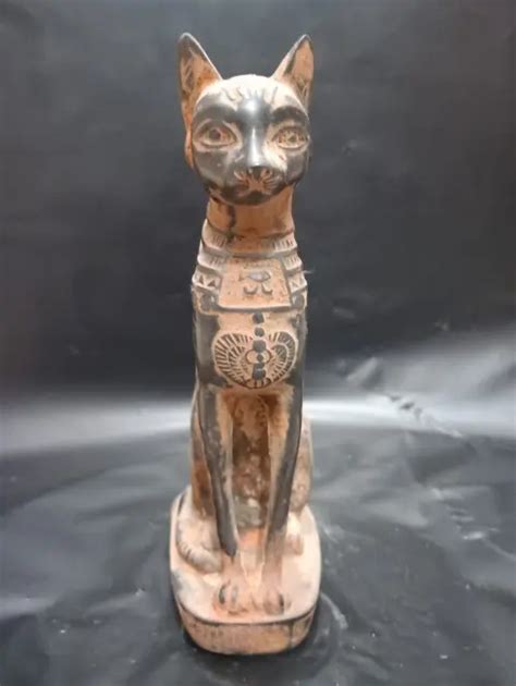 Egyptian Goddess Bastet Ancient Egyptian Antiques Egyptian Cat Statue