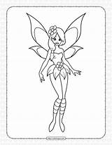 Fairy sketch template