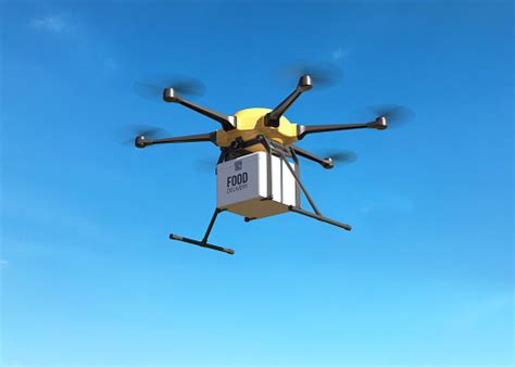 food delivery drone concept stock photo  image  istock