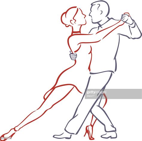 Amoureux De La Danse Du Tango Illustration Getty Images