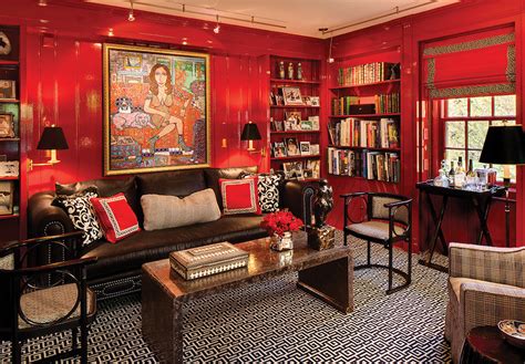 examples  eye popping red interior design