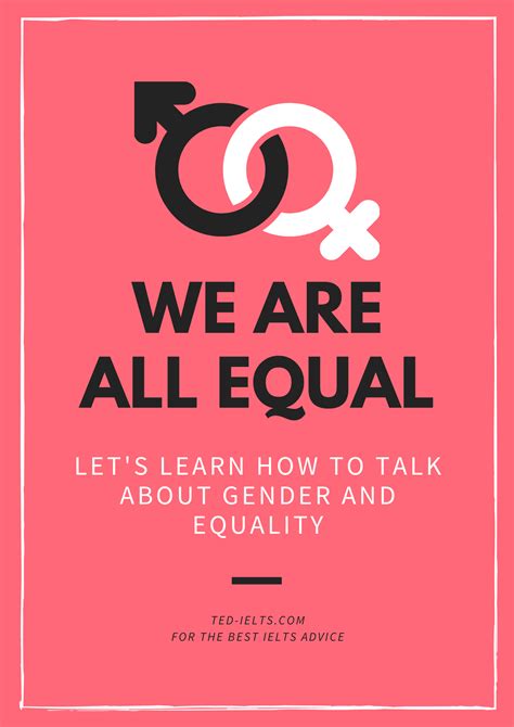 pink salmon gender icons gender equality poster ted ielts