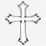 Latinsk Salib Croix Tatouage Chrétienne Tato Celtique Crosses Favpng Celtic Pendentif Colorier sketch template