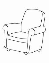 Armchairs sketch template