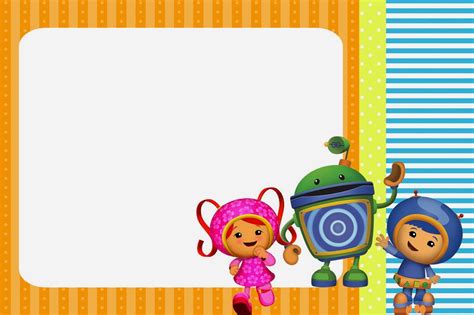 umizoomi  party printables images  invitations team