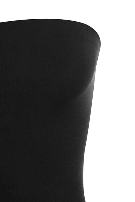 Clothing Bodycon Dresses Luciana Black Strapless Seamless Knit Dress