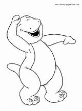 Coloring Pages Barney Cartoon Color Printable Sheets Sheet Kids Characters Purple Character Dinosaur Print Cartoons Book Back sketch template