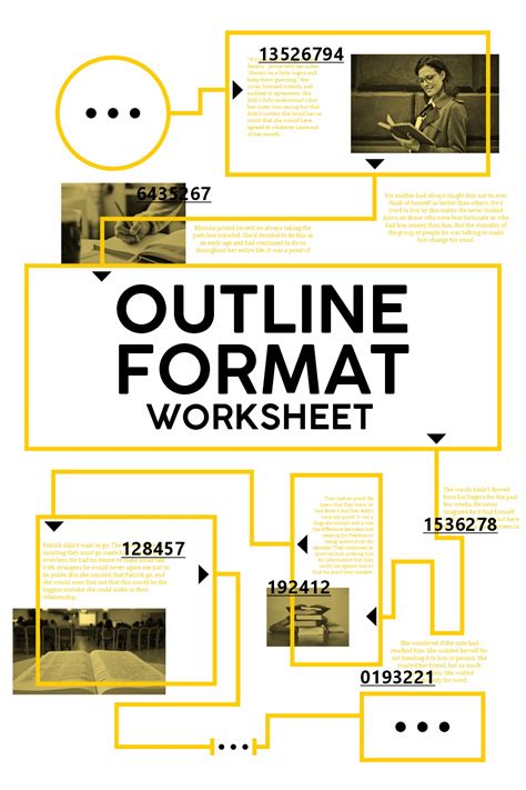 outline format worksheet    worksheetocom