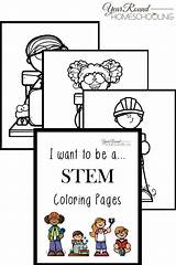 Stem Coloring Pages Kids Printable Want Yearroundhomeschooling Homeschooling Round Year Worksheets Homeschool Themed Ll Inside Boy Find Girl Science sketch template