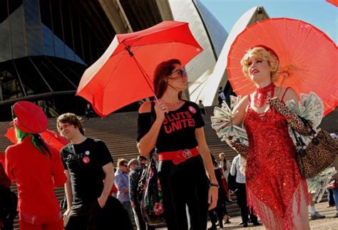 Amusing Pics Sydney Sex Workers Have Protested Outside Nsw Parliament