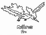 Moltres Draw sketch template