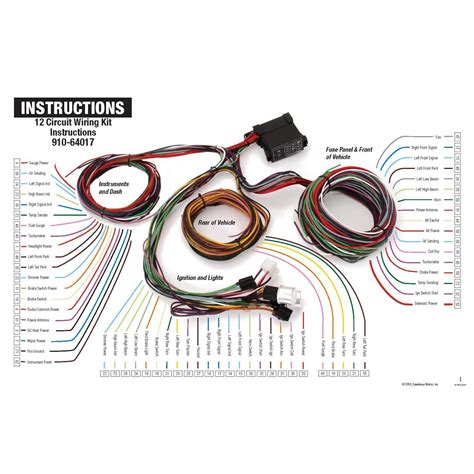 circuit mini fuse universal hot rod wiring harness kit