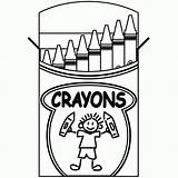 Coloring Crayons Quit Crayon Clipart Box Library Sheets Clip sketch template