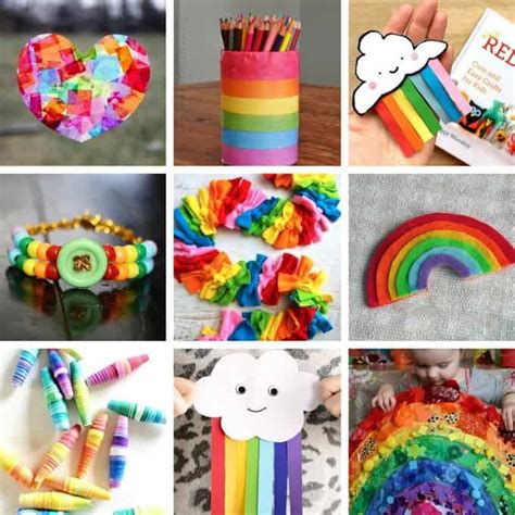 rainbow crafts  kids  rainbow crafts  st patricks day