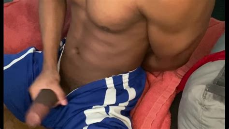 black muscle teen reveals hard bbc after football practice xxx mobile