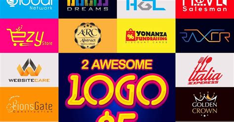 provide  awesome logo    fiverr gigs  logo design