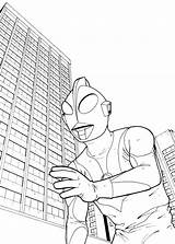 Ultraman sketch template
