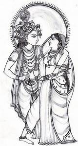 Krishna Radha Drawing Pencil Coloring Drawings Sketch Pages Fineartamerica Template Outline Wall Line Sketches Paintingvalley Paintings sketch template