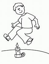Coloring People Pages Person Outline Jump Printable Jumping Clipart Over Kids Sheet Child Candle Clip Sheets Tracks Train Popular Coloringhome sketch template