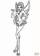 Winx Coloring Club Fairy Pages Printable Fairies Supercoloring Drawing sketch template