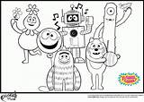 Gabba Coloring Pages Yo Dj Lance Print Popular Gif Library Coloringhome Tv Show Colors Team sketch template