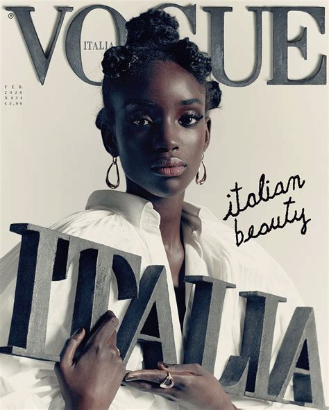 italian beauty the vogue italia cover with maty fall is not just a
