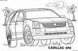 Cadillac Voiture Srx sketch template