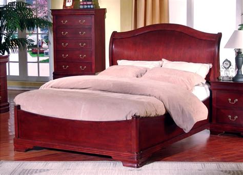 cherry wood sleigh beds prices ideas roni young