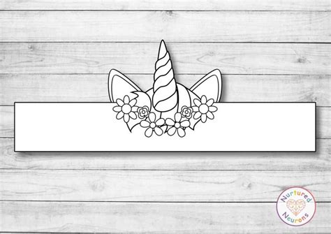 unicorn headband printable