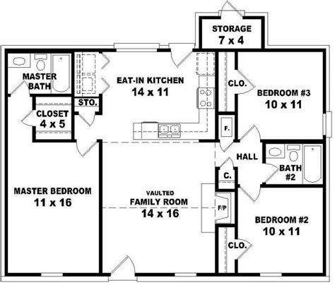 unique small  bedroom  bath house plans  home plans design
