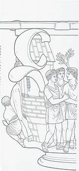 Colorare Romani Romano Antica Antichi Impero Giochiecolori Maestro Fabio sketch template