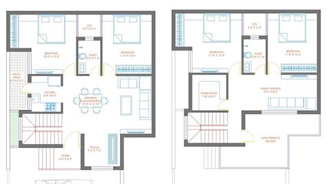 bedroom double storey house plan map naksha design youtube