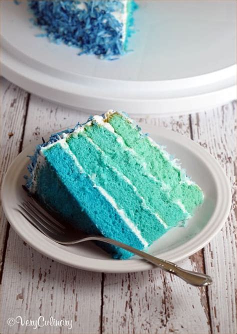 Blue Ombre Cake Belly Full