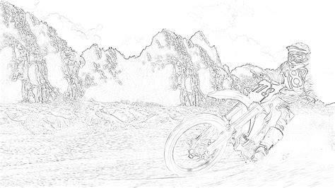 dirt bike coloring pages  print