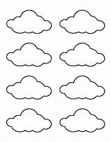 Nuvem Nuvens Pequenas Pequena sketch template