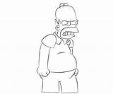 Homer Simpson Pages Coloring Angry Rock Another sketch template