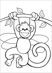 monkeys  printable coloring pages  kids