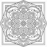 Mandala Celestial Mandalas 2581 Adults Dover Buongiornissimocaffe Colorier sketch template