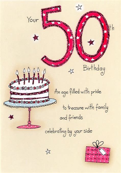 50th Birthday Wishes A Wistful Heart