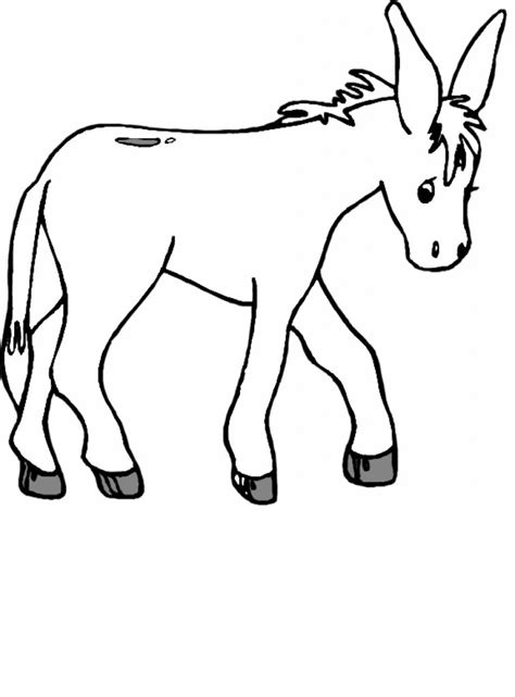 printable donkey coloring pages  kids