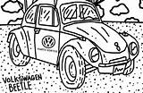 Coloring Vw Pages Beetle Book Fun Ages Getcolorings sketch template