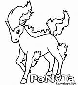 Ponyta Colorear Kleurplaat Pokemons sketch template
