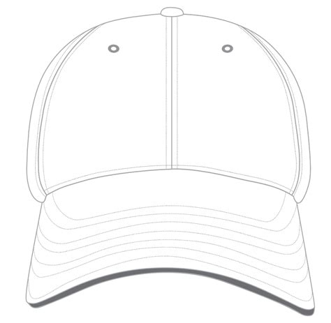 printable baseball hat template printable