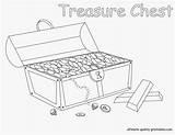 Coloring Chest Pages Treasure Printable Popular Library Clipart Coloringhome Storage sketch template
