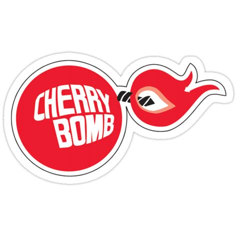 cherry bomb stickers  del parrish redbubble